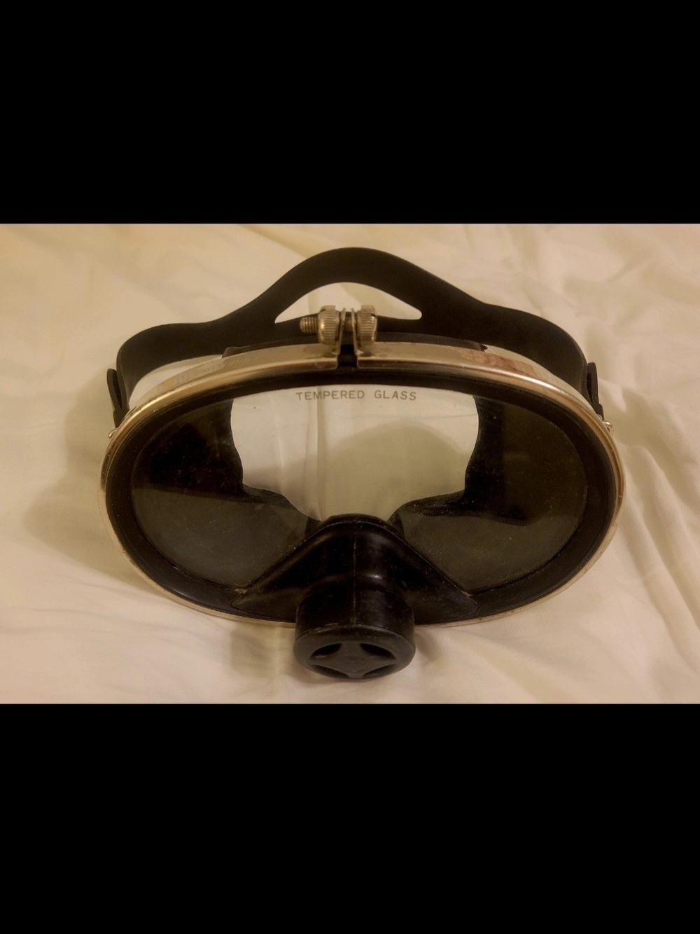 Vintage 1970s US Divers Co Pacifica Scuba Mask Stainless Nautical Decor